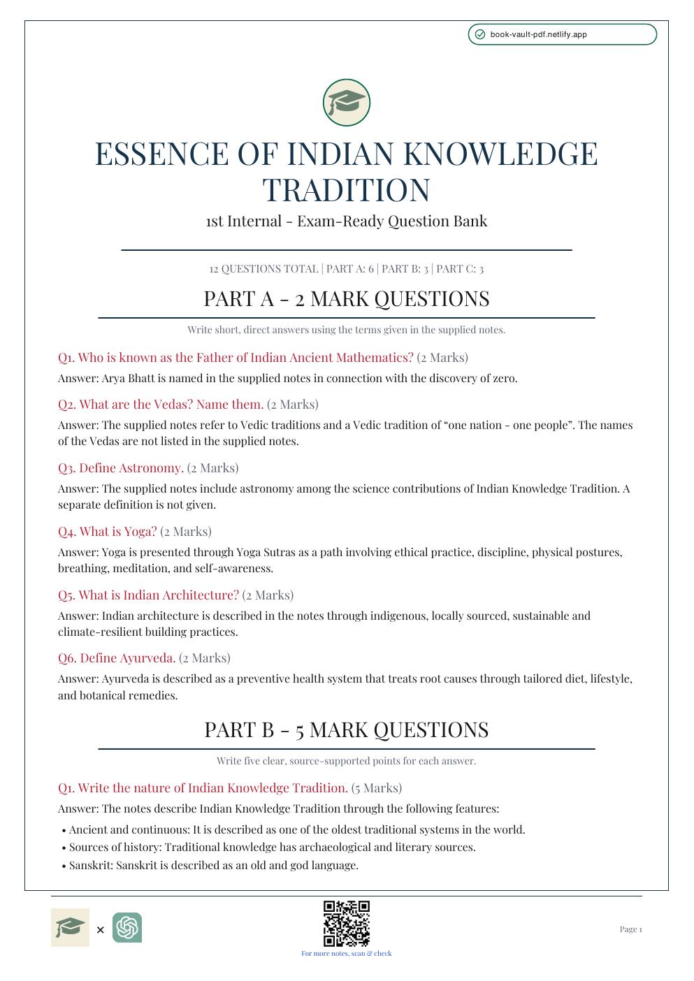 First page preview of the EIKT 1st Internal PDF